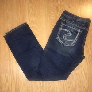 Silver Dark Wash Aiko Jeans 33/31